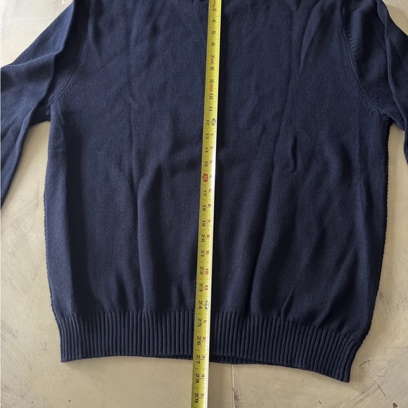 NWT Haggar Mens Navy Blue Sz XXL Pullover Sweater Crew Neck Very Nice - Picture 5 of 8